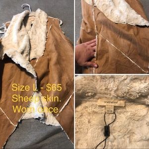Sheepskin vest!